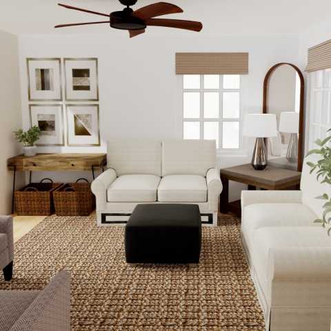 Cozy Living Room Render