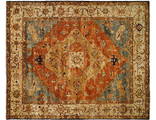 Hand-tufted wool rug